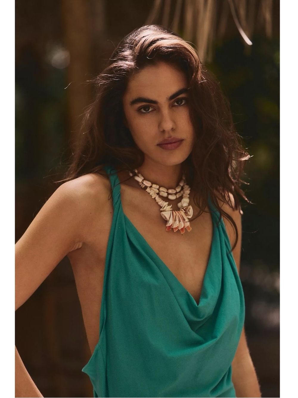 Free People Ethereal Beachy Odette Midi Dress in Vivid Green Size Large NWT - Picture 4 of 11